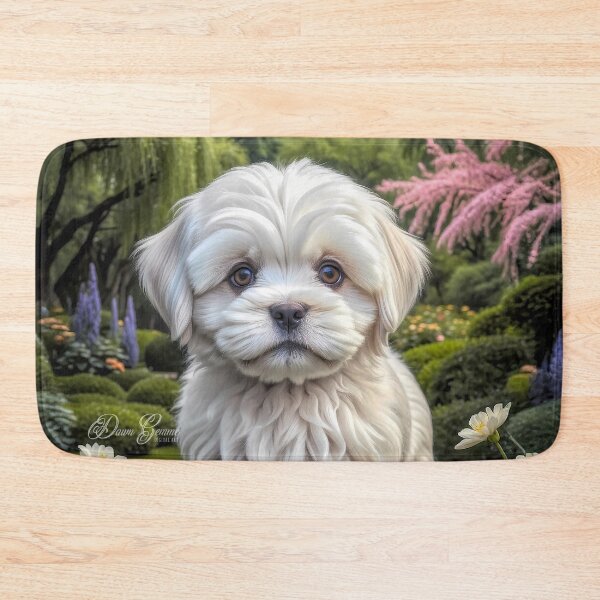 Item preview, Avalon Lhasa Apso Puppy Portrait Painting designed and sold by Heart and Soul Studio.