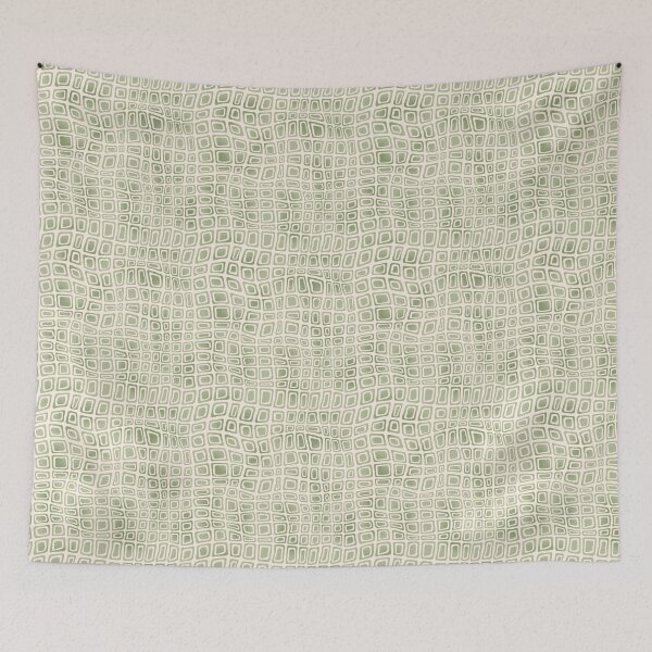 Item preview, Green Square doodle pattern - AA0014E designed and sold by LionsHut.