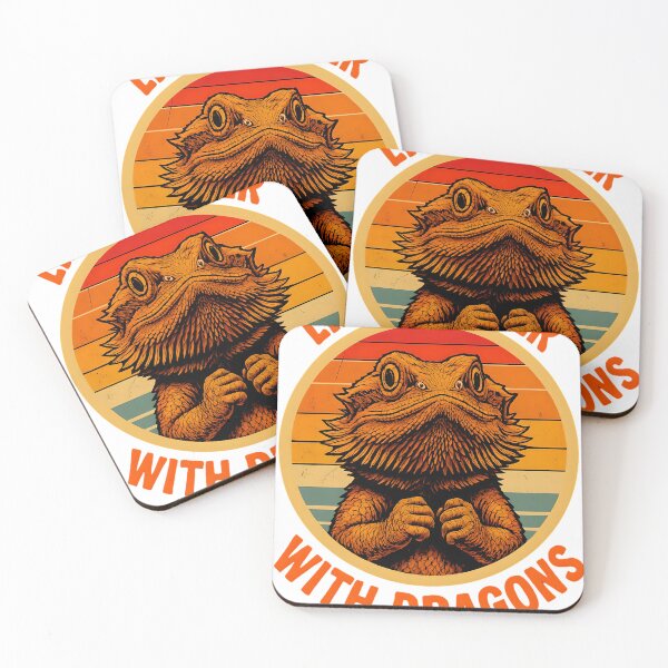 Item preview, Life Is Better With Dragons – Retro Bearded Dragon Lover T-Shirt designed and sold by TailgatingJawns.