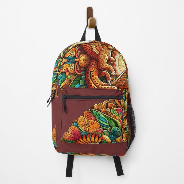 Item preview, Sacred Jaguar, Quetzal & Temple Sunburst designed and sold by DreamMandalas.