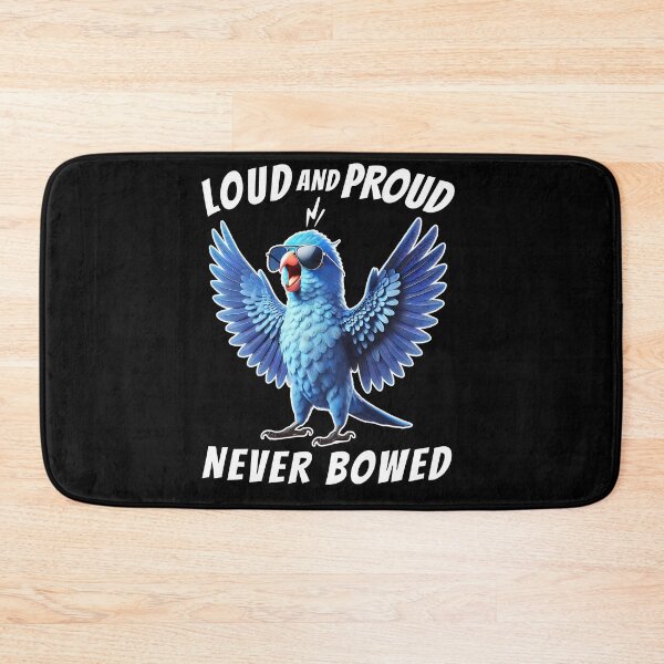 Item preview, Loud and Proud Never Bowed Funny Blue Parrotlet Parrot Lover designed and sold by Kimberley King Art  King Art.