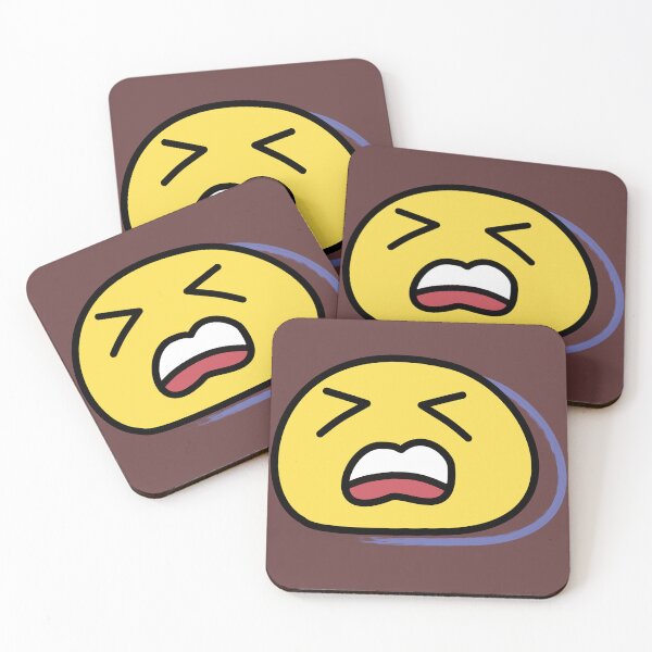 Item preview, Yelling cute emoji face designed and sold by FTYCuteDesign.