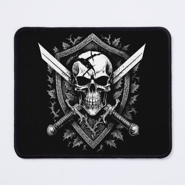 Item preview, Skull and Swords Emblem – Gothic Medieval Warrior Shield Design designed and sold by Victor Shadehorn.