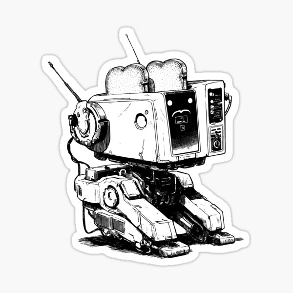 Item preview, Battle Toast: Mecha Breakfast Unit designed and sold by Ceasostore.