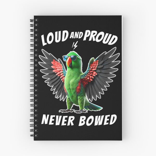 Item preview, Loud and Proud Never Bowed Funny Green Eclectus Parrot Lover designed and sold by Kimberley King Art  King Art.