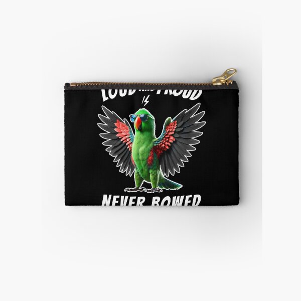 Item preview, Loud and Proud Never Bowed Funny Green Eclectus Parrot Lover designed and sold by Kimberley King Art  King Art.