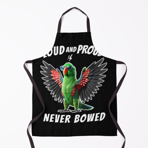 Item preview, Loud and Proud Never Bowed Funny Green Eclectus Parrot Lover designed and sold by Kimberley King Art King Art.