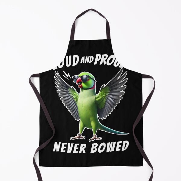 Item preview, Loud and Proud Never Bowed Funny Green Ringneck Parakeet Parrot Lover designed and sold by Kimberley King Art King Art.