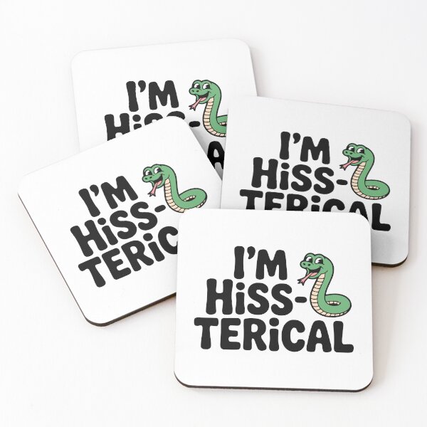 Item preview, I'm Hiss-terical. Cute Snake Pun designed and sold by PMCreative.
