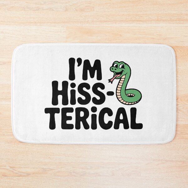Item preview, I'm Hiss-terical. Cute Snake Pun designed and sold by PMCreative.