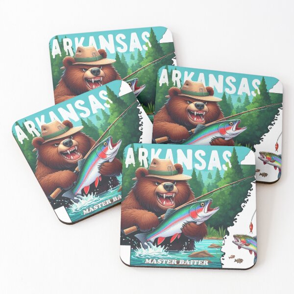 Item preview, Grizzly Bear Arkansas Fishing designed and sold by clarkfraser.