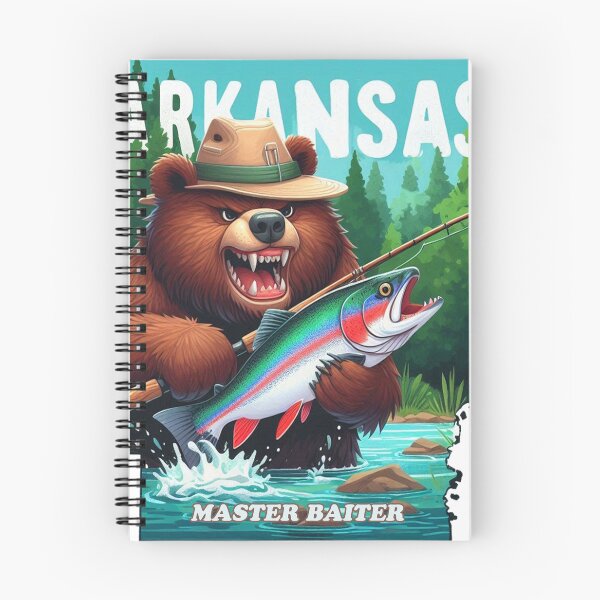 Item preview, Grizzly Bear Arkansas Fishing designed and sold by clarkfraser.