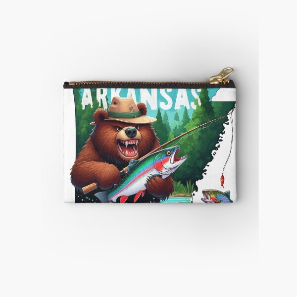 Item preview, Grizzly Bear Arkansas Fishing designed and sold by clarkfraser.