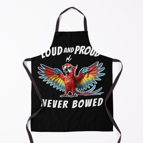 Item preview, Loud and Proud Never Bowed Funny Scarlet Macaw Parrot Lover designed and sold by Kimberley King Art King Art.