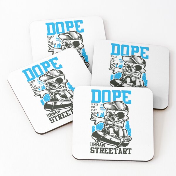 Item preview, DOPE Urban Street Art Skull Skater designed and sold by UNIGRAPHIX.