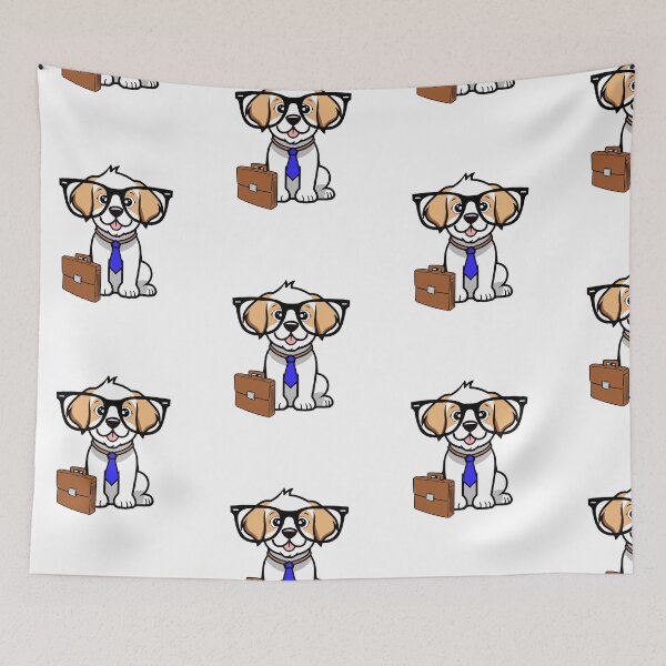 Item preview, Funny Happy Dog is off to work designed and sold by Pet Station.