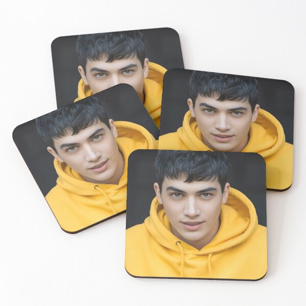 Item preview, A young male model with a vibrant yellow hoodie designed and sold by mystiquelicorne.