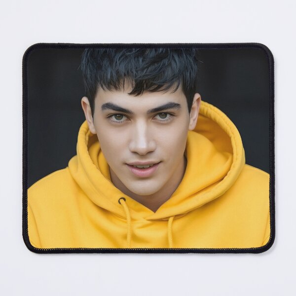 Item preview, A young male model with a vibrant yellow hoodie designed and sold by mystiquelicorne.