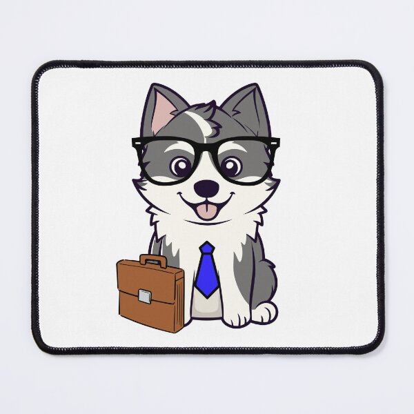 Item preview, Funny Husky Dog is off to work designed and sold by Pet Station.