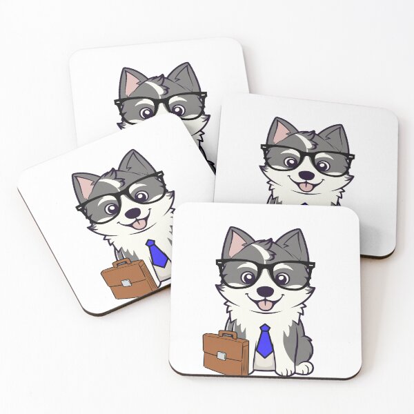 Item preview, Funny Husky Dog is off to work designed and sold by Pet Station.