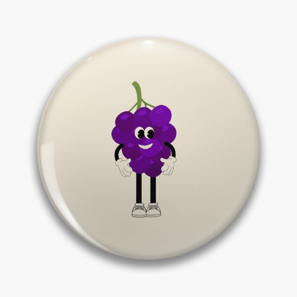 Item preview, : Flat Design Illustration with Character Fun Grape designed and sold by AlginaPugachova.