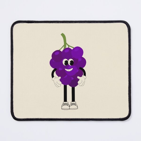 Item preview, : Flat Design Illustration with Character Fun Grape designed and sold by AlginaPugachova.