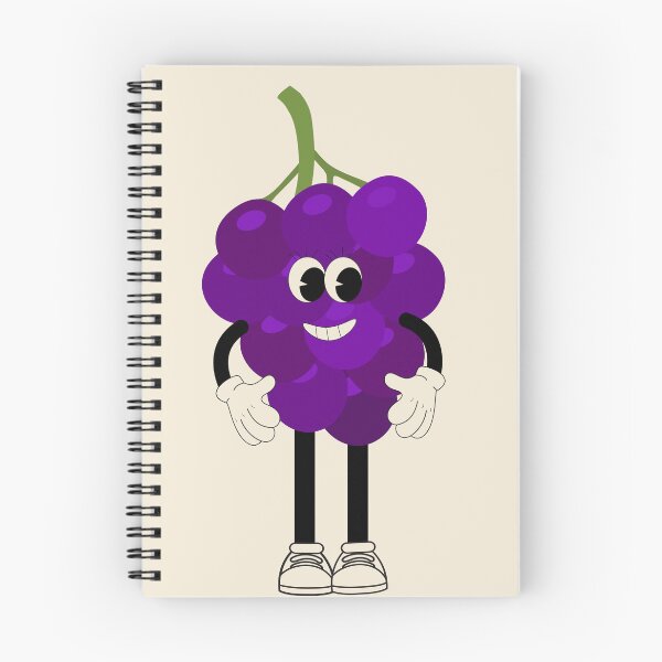 Item preview, : Flat Design Illustration with Character Fun Grape designed and sold by AlginaPugachova.