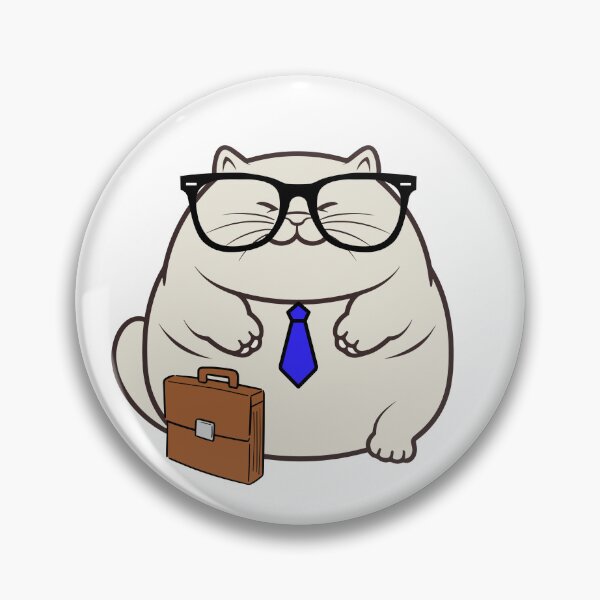 Item preview, Funny fat cat is off to work designed and sold by Pet Station.