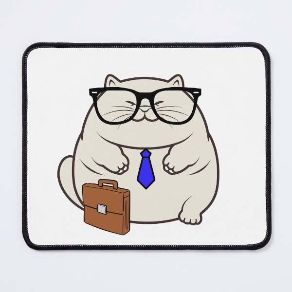 Item preview, Funny fat cat is off to work designed and sold by Pet Station.