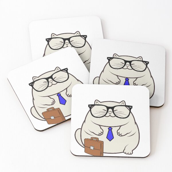 Item preview, Funny fat cat is off to work designed and sold by Pet Station.
