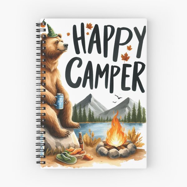 Item preview, Grizzly Bear Happy Camper designed and sold by clarkfraser.