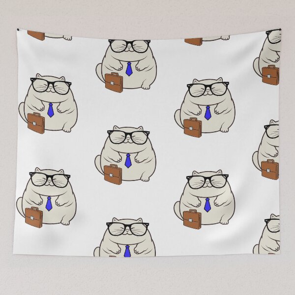Item preview, Funny fat cat is off to work designed and sold by Pet Station.