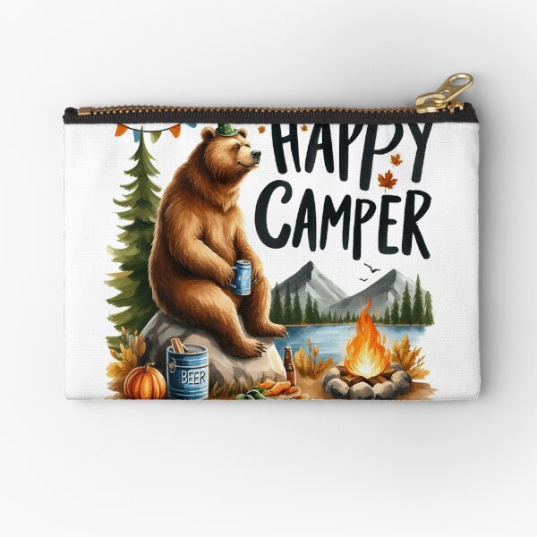 Item preview, Grizzly Bear Happy Camper designed and sold by clarkfraser.