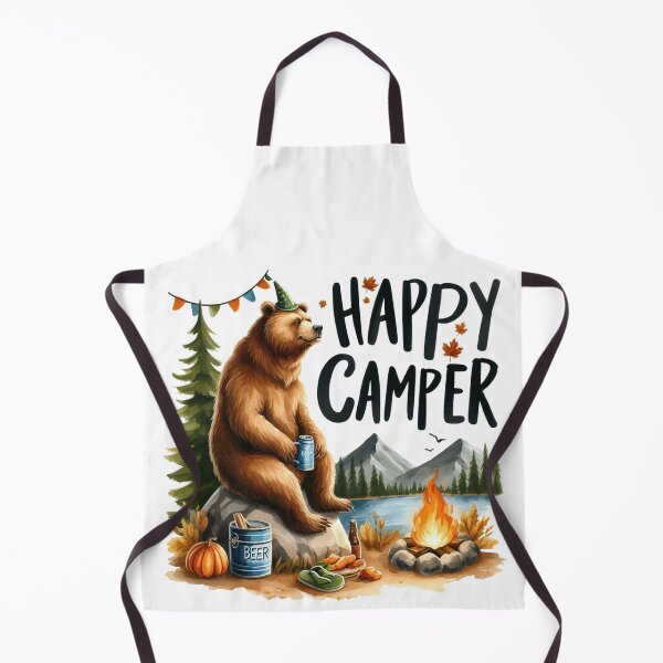 Item preview, Grizzly Bear Happy Camper designed and sold by clarkfraser.