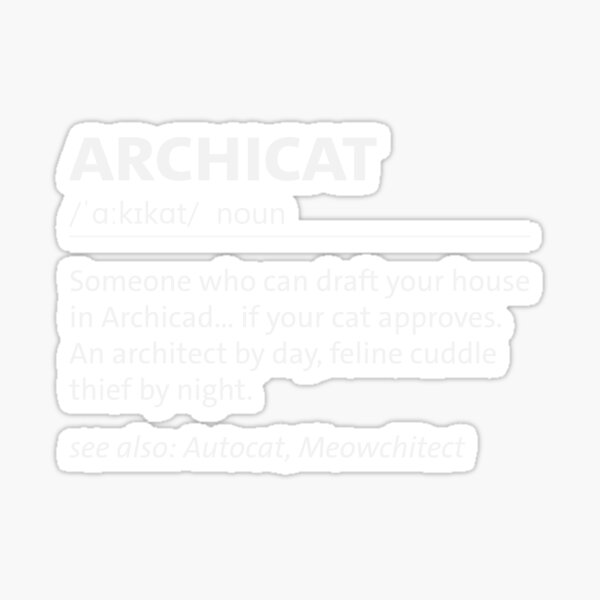 Item preview, Archicat Definition  designed and sold by GentleWarriors.