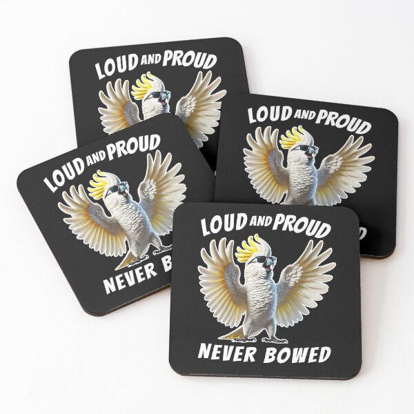 Item preview, Loud and Proud Never Bowed Funny Sulphur-crested Cockatoo Parrot Lover designed and sold by Kimberley King Art  King Art.
