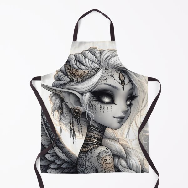 Item preview, Celestial Elf Queen with Cosmic Eyes and Sacred Tattoos designed and sold by aminz4.
