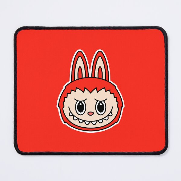 Item preview, Red Kawaii Monster Bunny Face – Cute Minimalist Style designed and sold by byRemo.