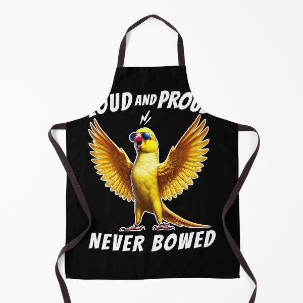 Item preview, Loud and Proud Never Bowed Funny Yellow Ringneck Parakeet Parrot Lover designed and sold by Kimberley King Art King Art.