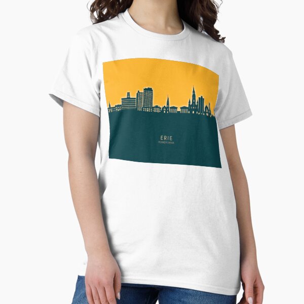 Item preview, Erie Pennsylvania Skyline designed and sold by ArtPrints.
