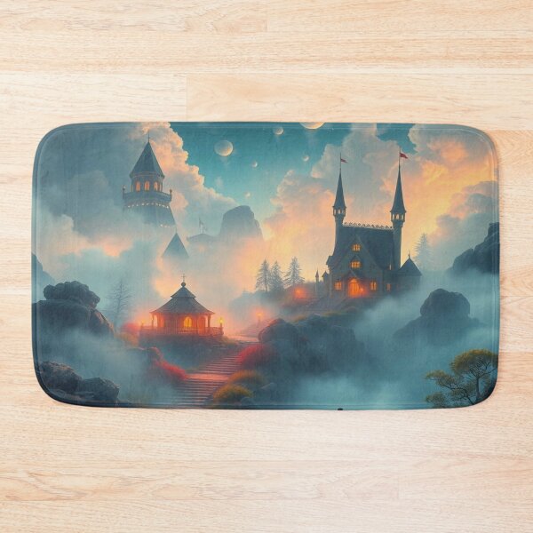 Item preview, Mystical Moonlit Mansion – Magical house under the starry sky designed and sold by FotoworldEdel.