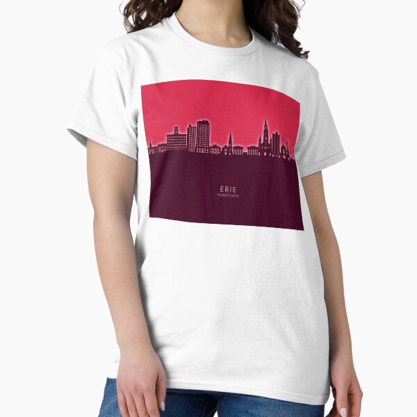 Item preview, Erie Pennsylvania Skyline designed and sold by ArtPrints.