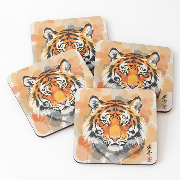 Item preview, Watercolor & Painterly Tiger Head designed and sold by Marcu Ioachim.