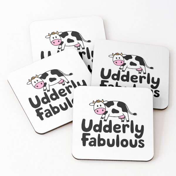Item preview, Udderly Fabulous. Cute Cow Pun designed and sold by PMCreative.