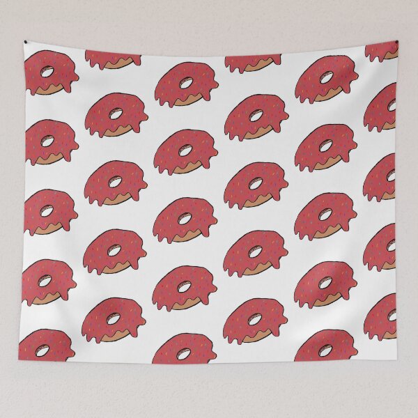 Item preview, rainbow sprinkles red frosting donut designed and sold by paladinprints.