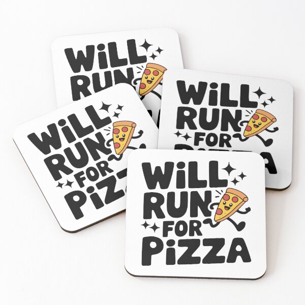 Item preview, Will Run For Pizza! Cute Pizza Pun designed and sold by PMCreative.