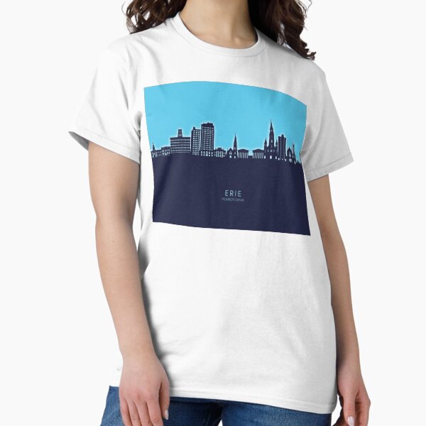 Item preview, Erie Pennsylvania Skyline designed and sold by ArtPrints.