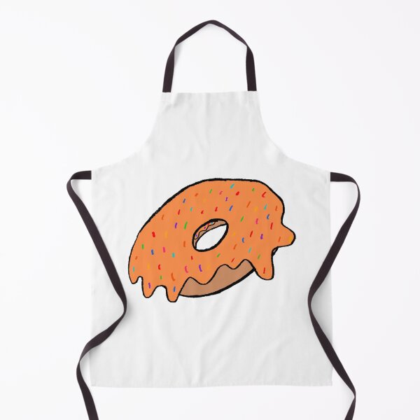 Item preview, rainbow sprinkles orange frosting donut designed and sold by paladinprints.