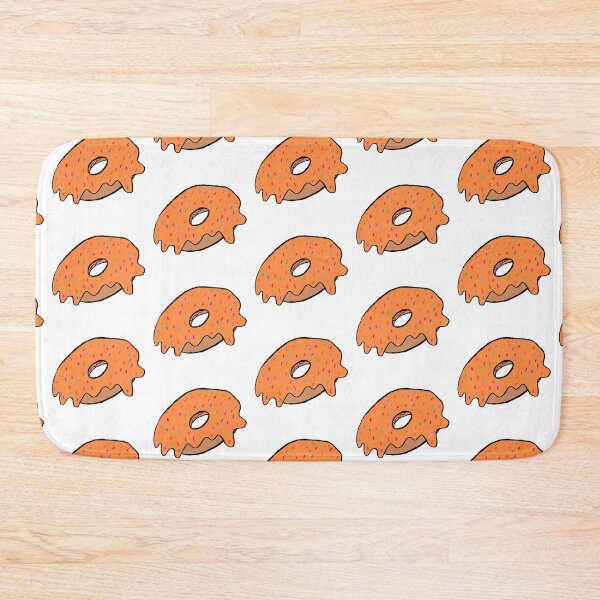 Item preview, rainbow sprinkles orange frosting donut designed and sold by paladinprints.