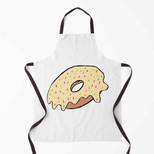 Item preview, rainbow sprinkles vanilla frosting donut designed and sold by paladinprints.